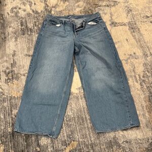 Casual Blue Wide-Leg Jeans